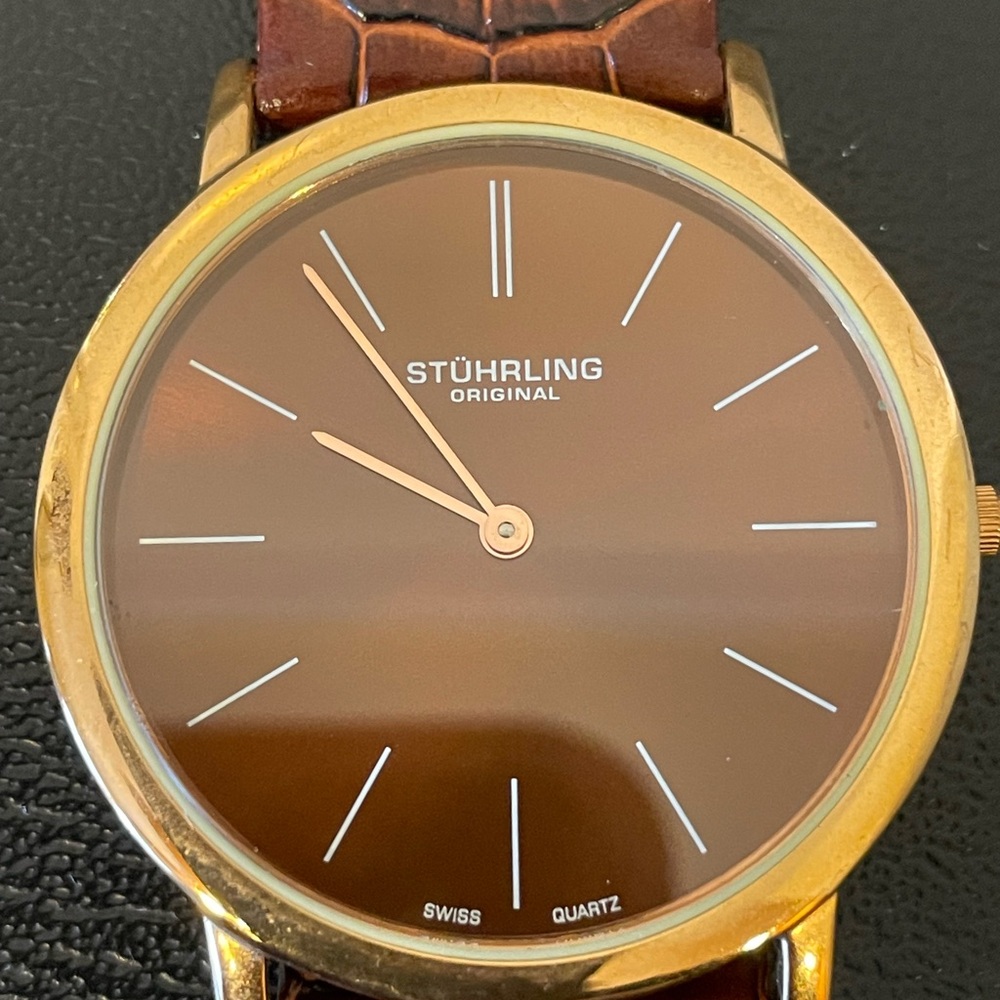 Original Men's Gold and Brown Watch